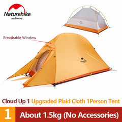 1 2 3 Persons Camping Tent Outdoor 20D Silicone