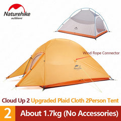 1 2 3 Persons Camping Tent Outdoor 20D Silicone