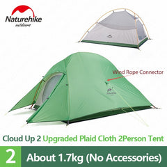 1 2 3 Persons Camping Tent Outdoor 20D Silicone