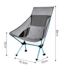 Portable Gray Moon Camping chair