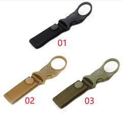 Hiking Military Nylon Webbing Buckle Hook Water Bottle Holder Clip