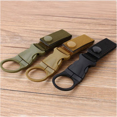 Hiking Military Nylon Webbing Buckle Hook Water Bottle Holder Clip