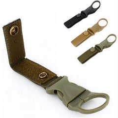 Hiking Military Nylon Webbing Buckle Hook Water Bottle Holder Clip