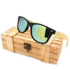 BOBO BIRD Black Square Women Men Sunglasses