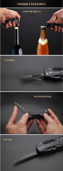 Outdoor Multifunctional Army Military Folding Knife