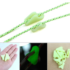 10pcs Reminder Luminous Rope Triangle Plastic Anti-Tip Practical Alert Camping Outdoor Tent