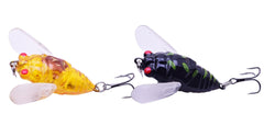 1PCS Cicada 5.8g 4.5cm Perch Insect Lure Bait Fishing Lure Treble