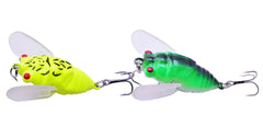 1PCS Cicada 5.8g 4.5cm Perch Insect Lure Bait Fishing Lure Treble