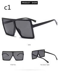 Sunglasses Women Brand Designer Big Frame Square Sunglasses