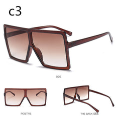 Sunglasses Women Brand Designer Big Frame Square Sunglasses