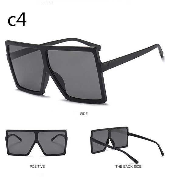 Sunglasses Women Brand Designer Big Frame Square Sunglasses