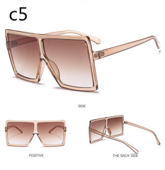 Sunglasses Women Brand Designer Big Frame Square Sunglasses