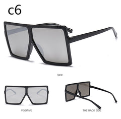 Sunglasses Women Brand Designer Big Frame Square Sunglasses