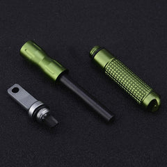 Gear CNC Alloy Fire Starter Waterproof Magnesium Flint Stone