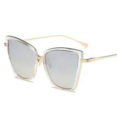 Alloy Cat Eye Sunglasses Women  Gradient Lens Sun Glasses