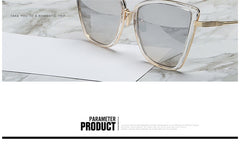 Alloy Cat Eye Sunglasses Women  Gradient Lens Sun Glasses