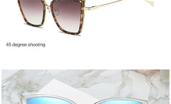 Alloy Cat Eye Sunglasses Women  Gradient Lens Sun Glasses