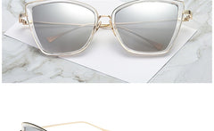 Alloy Cat Eye Sunglasses Women  Gradient Lens Sun Glasses