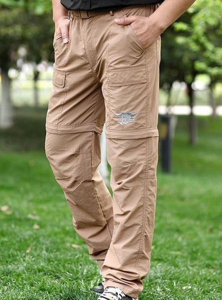 Mens Fast Dry Zip Off Hiking Pants