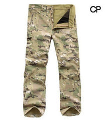 Shark Skin Softshell Tactical Military Camouflage Pants Men