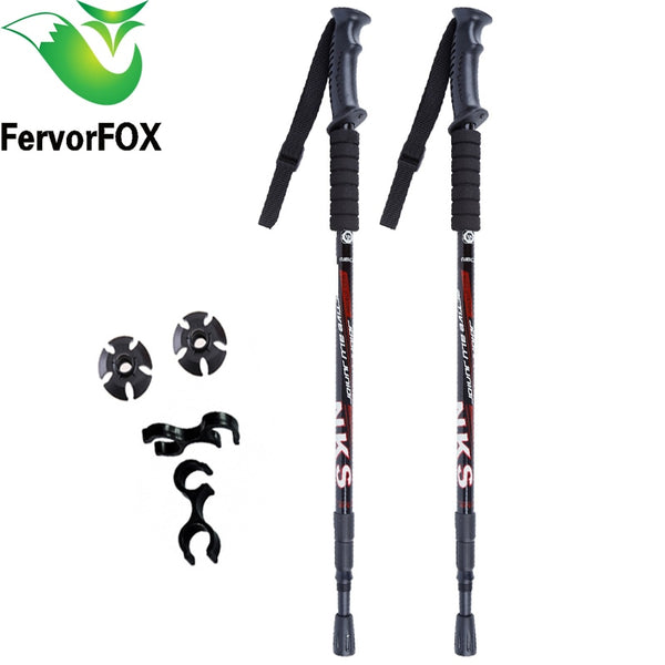 2Pcs/lot Anti Shock Nordic Walking Sticks