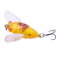 1PCS Cicada 5.8g 4.5cm Perch Insect Lure Bait Fishing Lure Treble