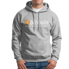 Men Bitcoin In Cryptography We Trust Hoodies Travel