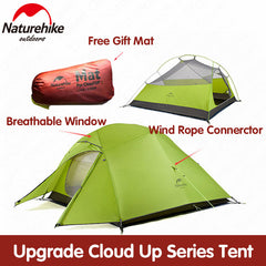 1 2 3 Persons Camping Tent Outdoor 20D Silicone