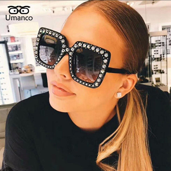 Sunglasses Women Big Square Eyewear Female