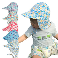 SPF 50+ Baby Sun Hat Adjustable Summer Baby Cap for Boys Travel Beach