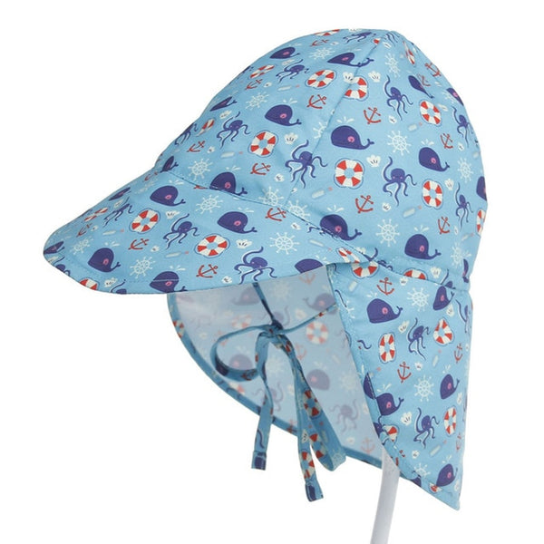 SPF 50+ Baby Sun Hat Adjustable Summer Baby Cap for Boys Travel Beach