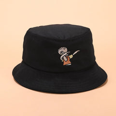 Embroidered fisherman hat tide men