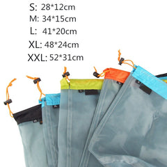 1pc Laundry Outdoor Bag Ultralight Mesh Stuff Sack