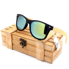 BOBO BIRD Black Square Women Men Sunglasses