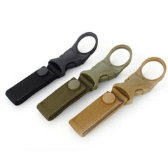 Hiking Military Nylon Webbing Buckle Hook Water Bottle Holder Clip